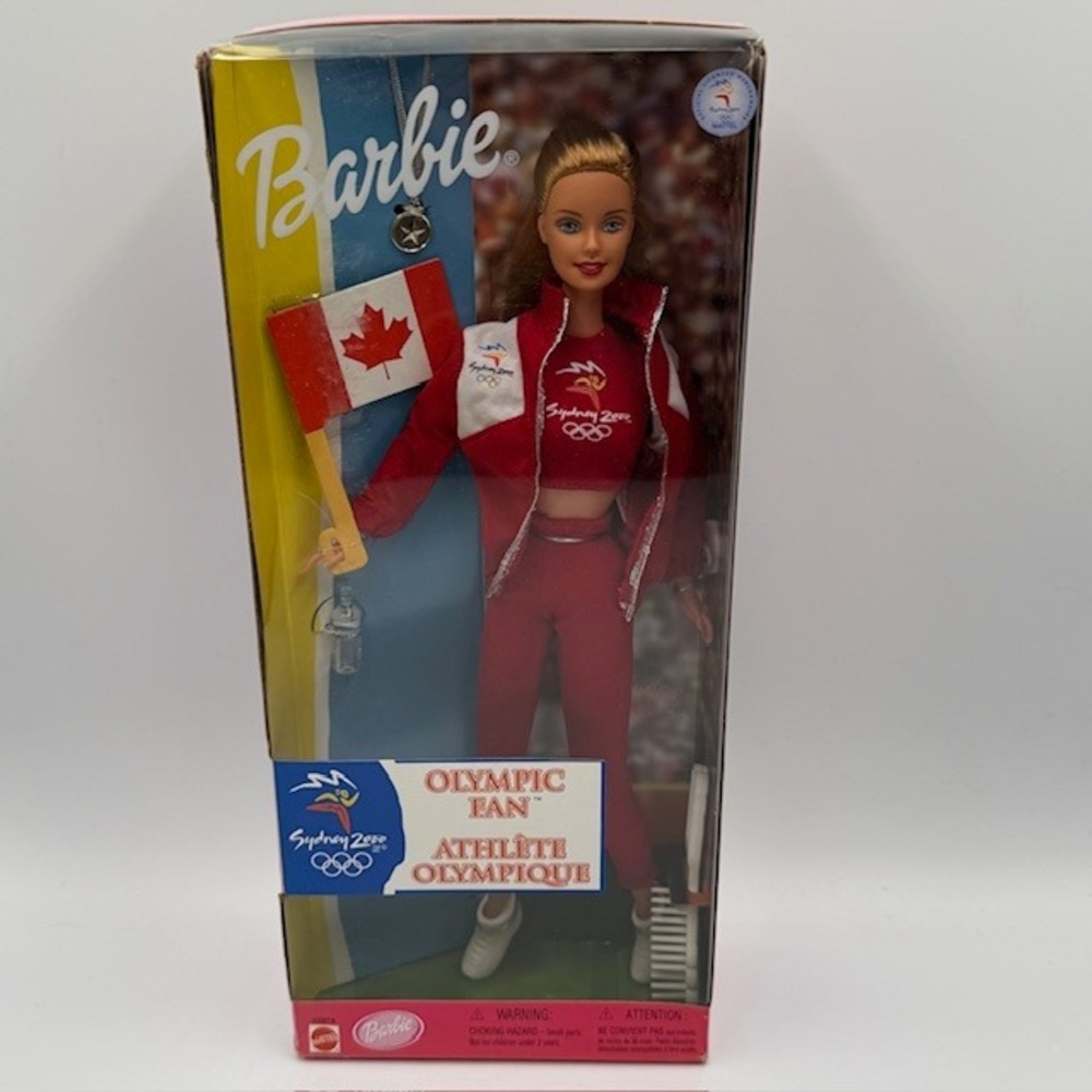 Mattel Barbie Sydney 2000 Olympic Fan Canada Doll 25974 New in Box
